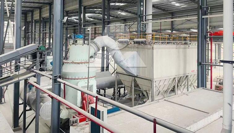 Large-scale agricultural limestone powder production plant configuration