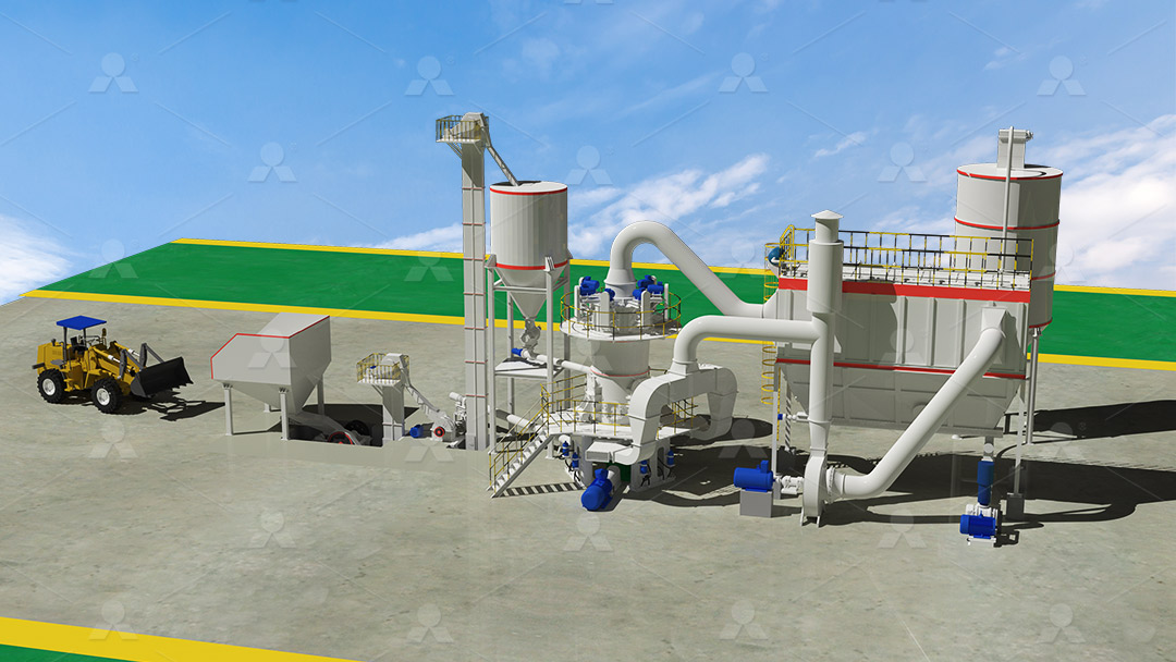 LUM Ultrafine Mill powder processing line for fine mineral powder