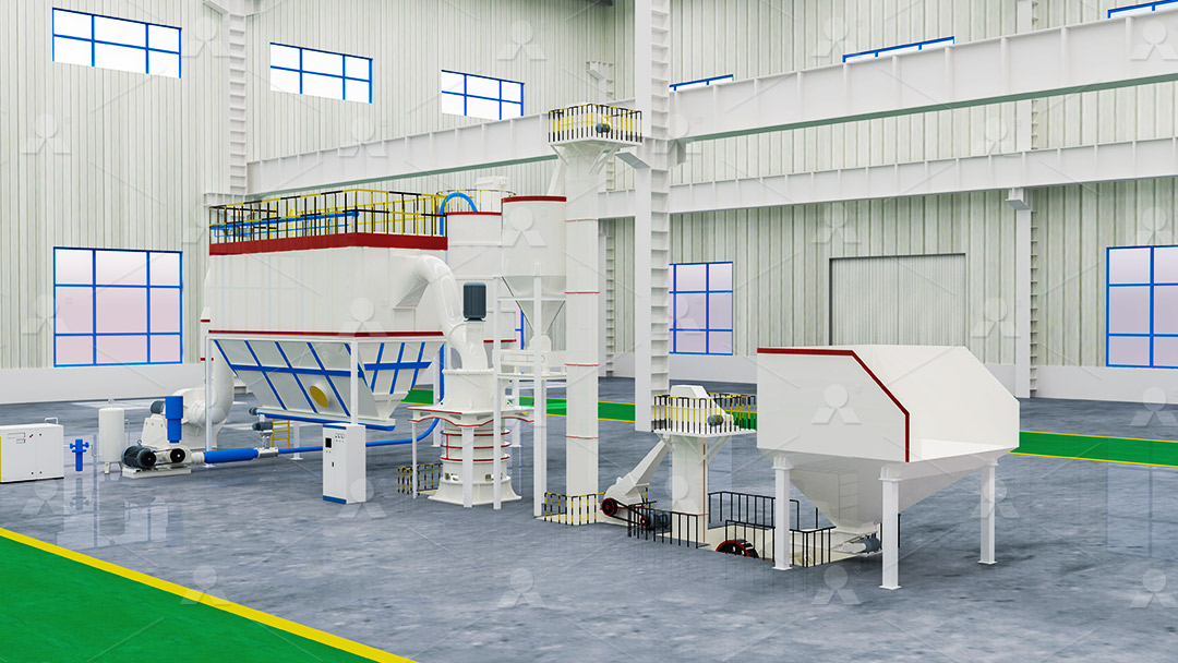 MW Micro Powder Mill processing line for fine and ultrafine mineral powder
