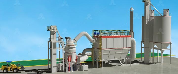 Complete barite grinding plant