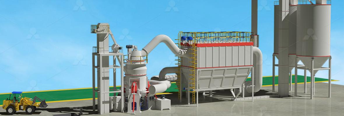 Feed mineral powder processing flow from crushing to packaging