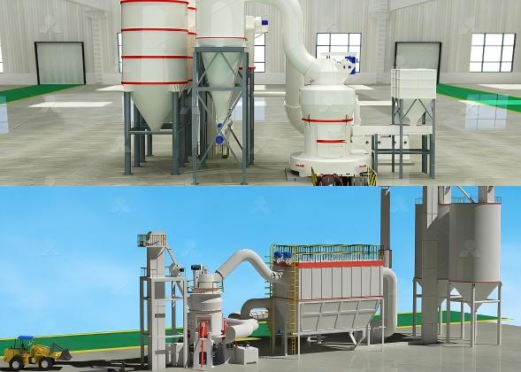 FGD limestone grinding plant process flow