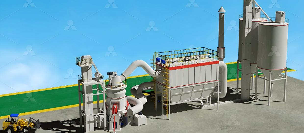 GGBS grinding plant process flow diagram