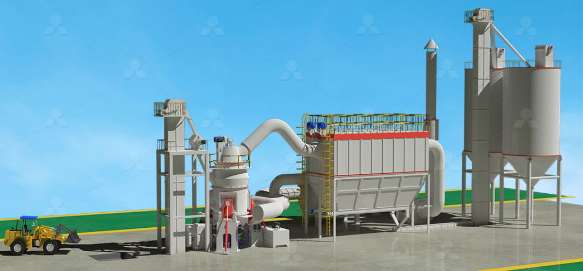 Integrated limestone powder production line