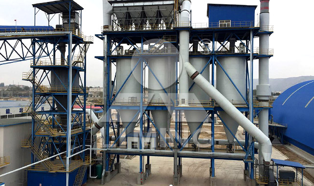 Pulverized coal production line with vertical mill