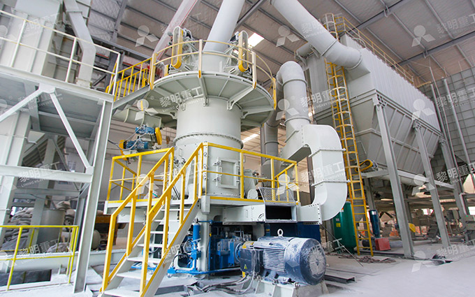Heavy calcium carbonate powder production line with ultrafine vertical mill