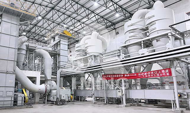 Desulfurizing powder production line