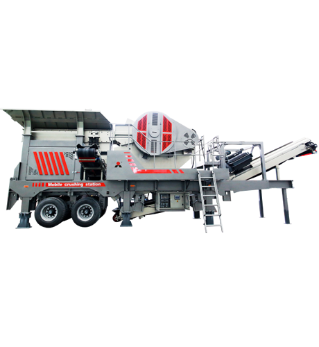Mobile crushing station